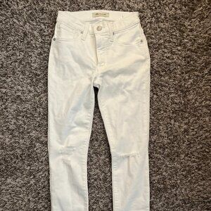 Madewell 9" High Rise Skinny Crop Distressed Jeans | 24 Petite